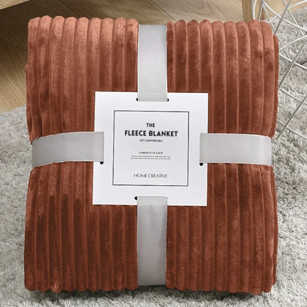 Premium Brown Fleece Blanket