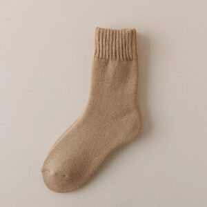 brown fleece socks