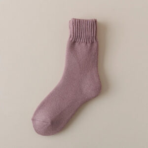 rose fleece socks