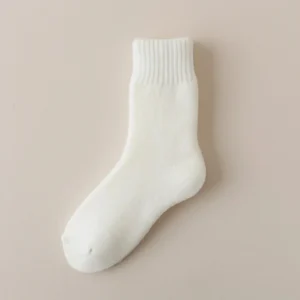 white fleece socks